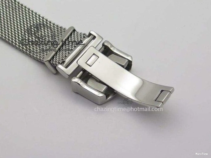 MIROTIME 0506 Portofino SCHAFFHAUSEN SS MKF 1:1 Best Edition Black Dial On Mesh Bracelet A Sporty 7342